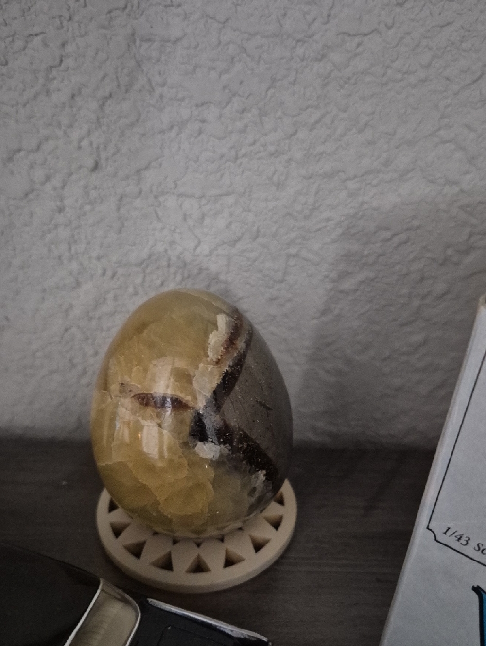 Polished Yellow and Brown Stone Egg